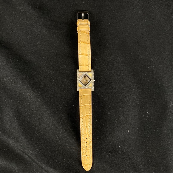 Paolo Gucci crystal rhinestone and mother of pearl watch - Picture 1 of 10